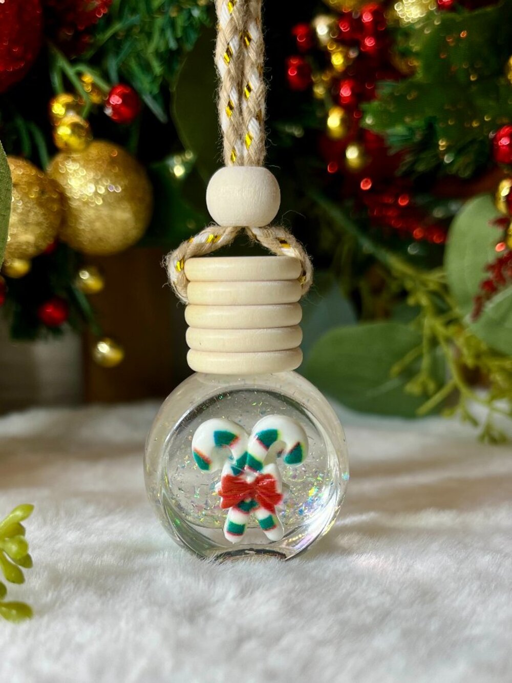 Christmas Candy Cane Car Air Freshener, Car Diffuser, Car Fragrance